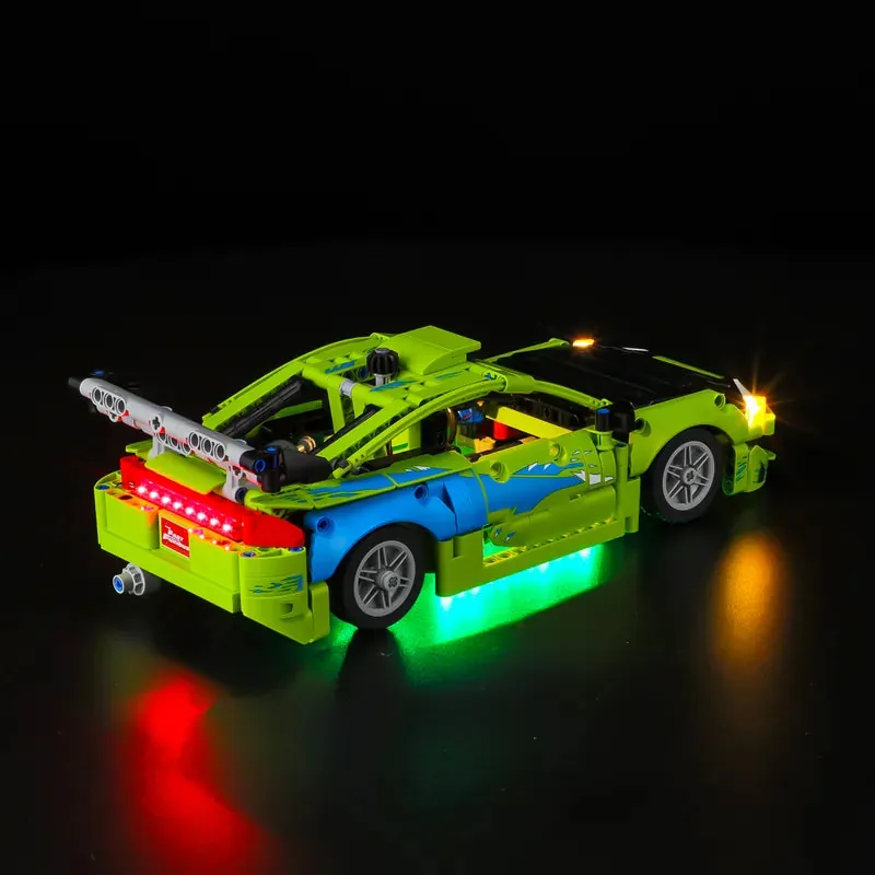 Lightailing LED kit installed on LEGO Technic Mitsubishi Eclipse rear
