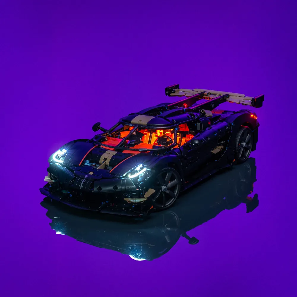 LightMyBricks LED kit for LEGO Technic Koenigsegg 42232