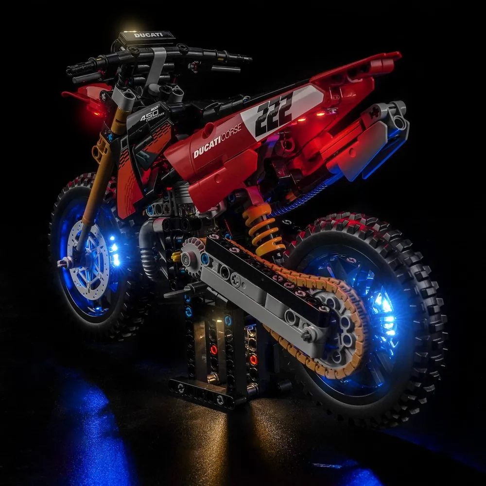 BrickBling LED kit remote control for LEGO Ducati Desmo450