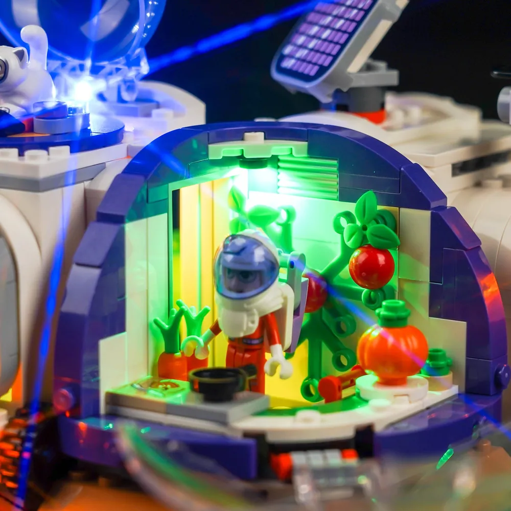 BrickBling Classic LED kit for LEGO 42605 base and rocket illumination