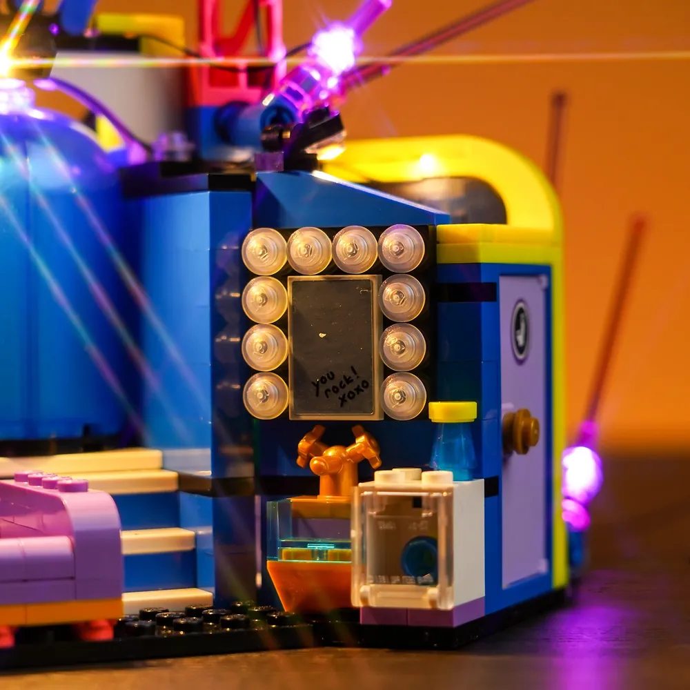 BrickBling micro-LED installation on LEGO Friends 42616 stage