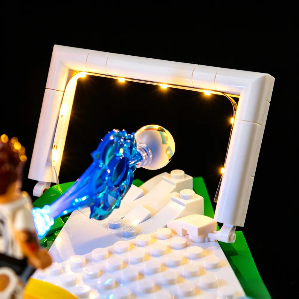 Game of Bricks expansion boards and wiring on the LEGO soccer set