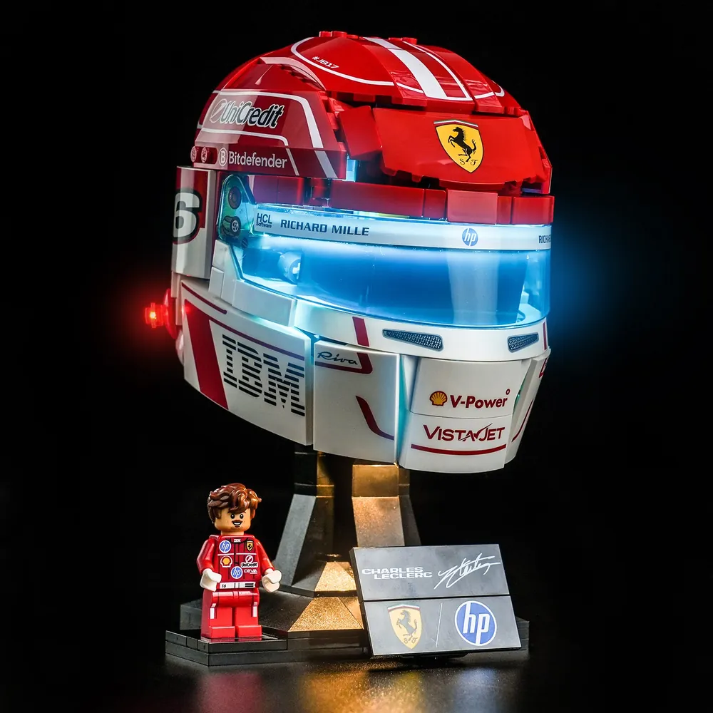 BrickBling LED kit for LEGO Scuderia Ferrari HP Charles Leclerc Helmet 43014