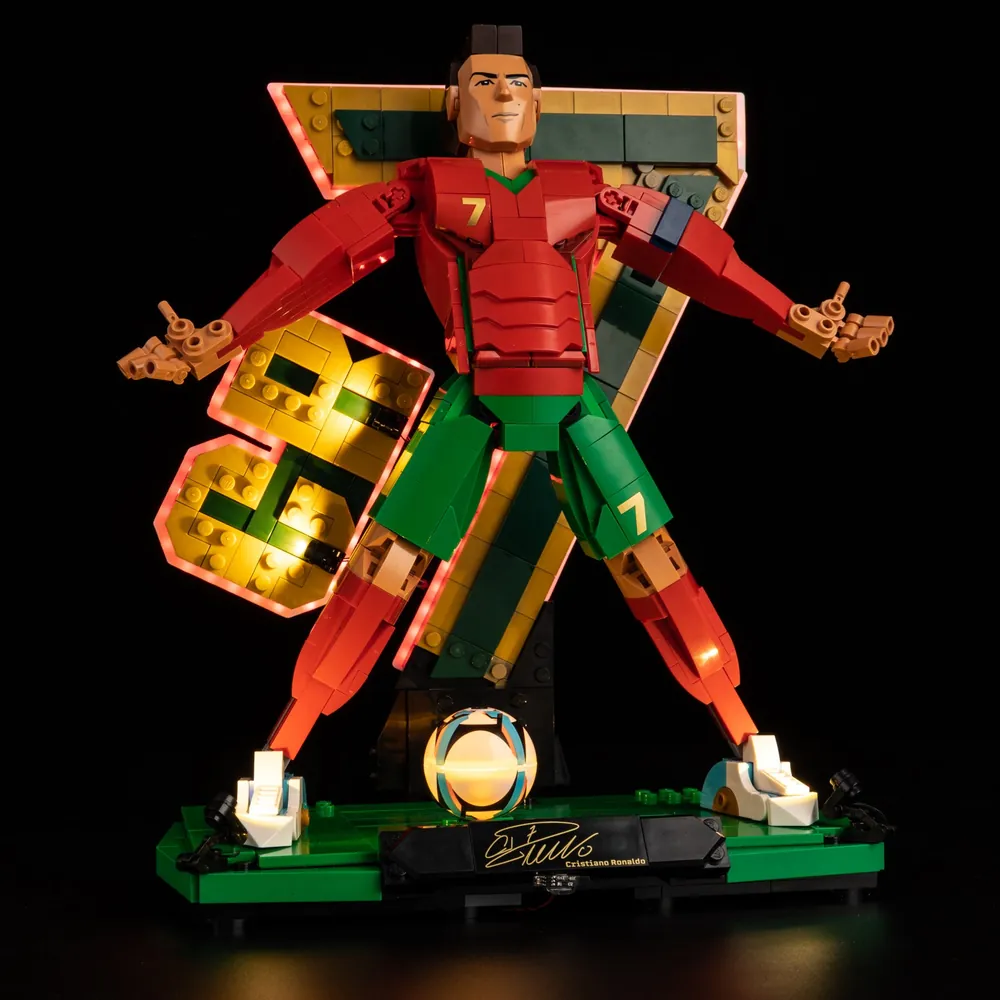 Game of Bricks light kit for LEGO 43016 Cristiano Ronaldo with expansion boards