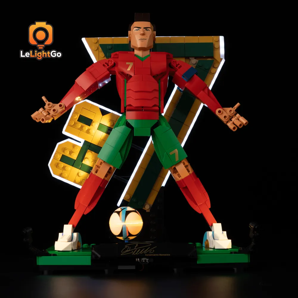 LeLightGo light kit for LEGO 43016 Cristiano Ronaldo bicycle kick