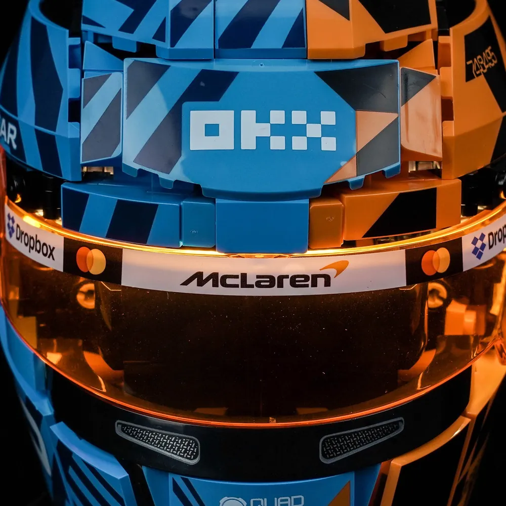 LEGO McLaren Helmet 43017 illuminated by BrickBling Classic Version LED lights