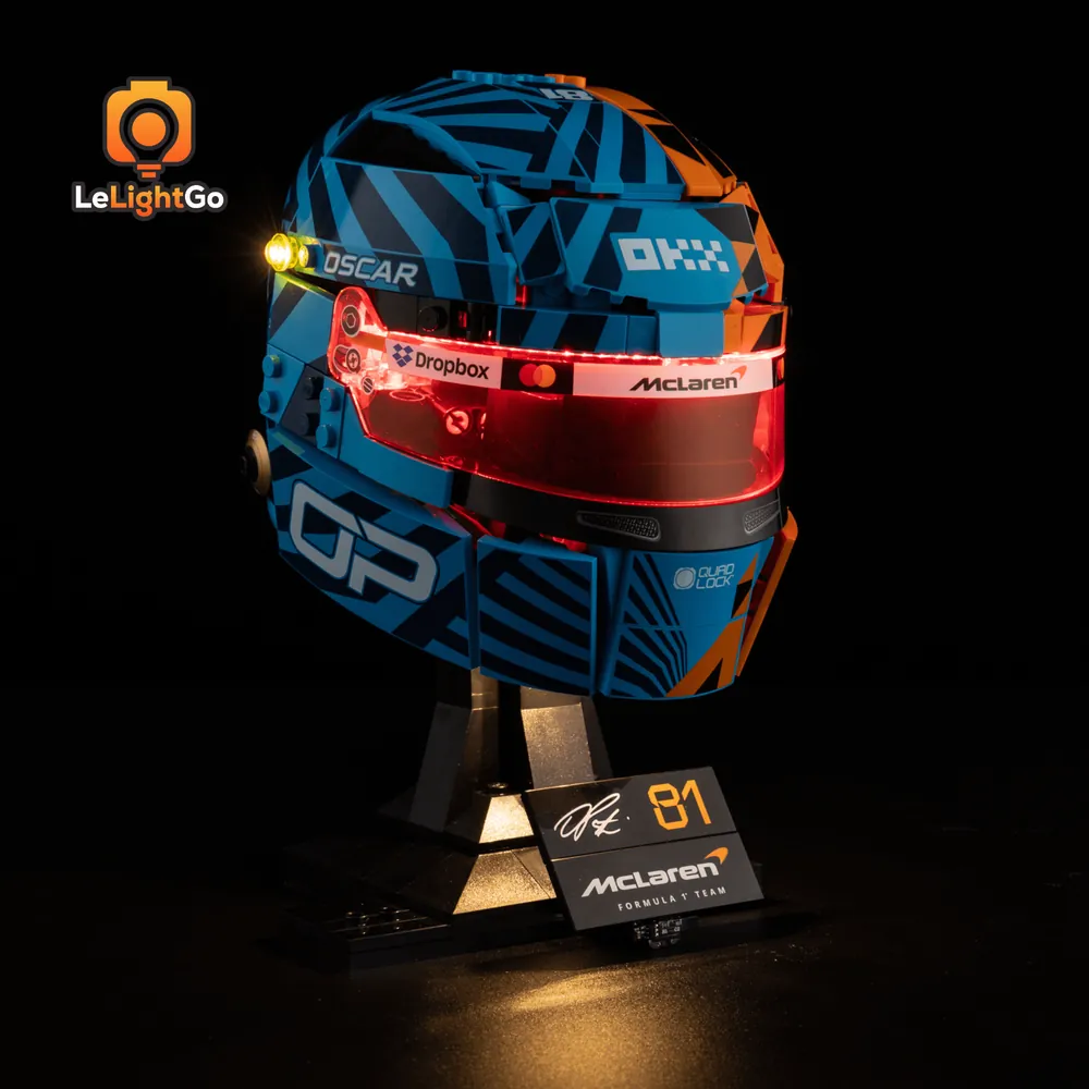 LeLightGo LED kit for LEGO McLaren Helmet 43017 with remote control