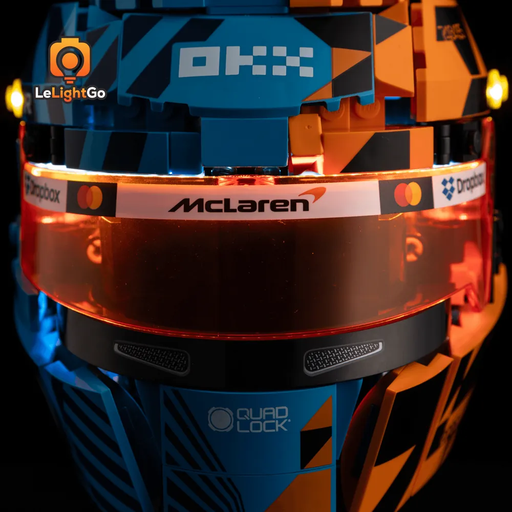 LEGO McLaren Helmet 43017 with LeLightGo micro-LED lights