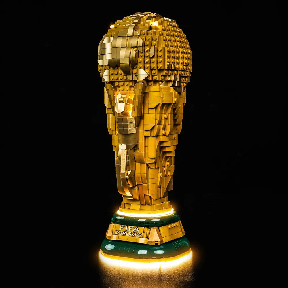 BrickBling LED kit for LEGO FIFA World Cup Trophy 43020 with warm light
