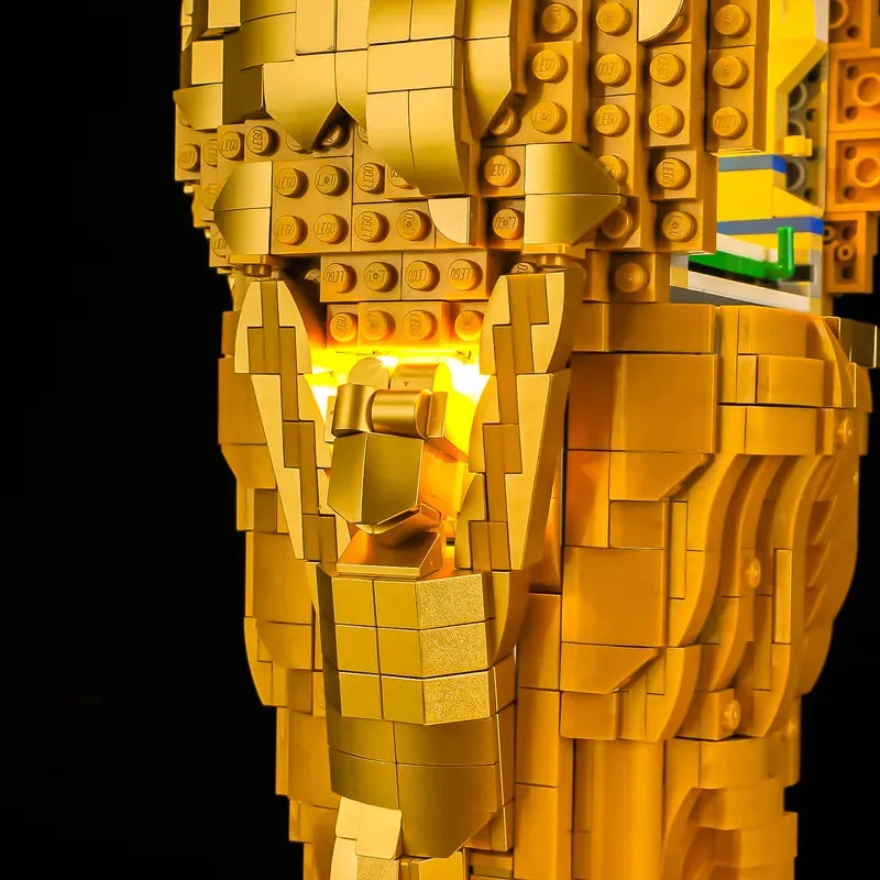 Lightailing pre-soldered harness attached to LEGO trophy base