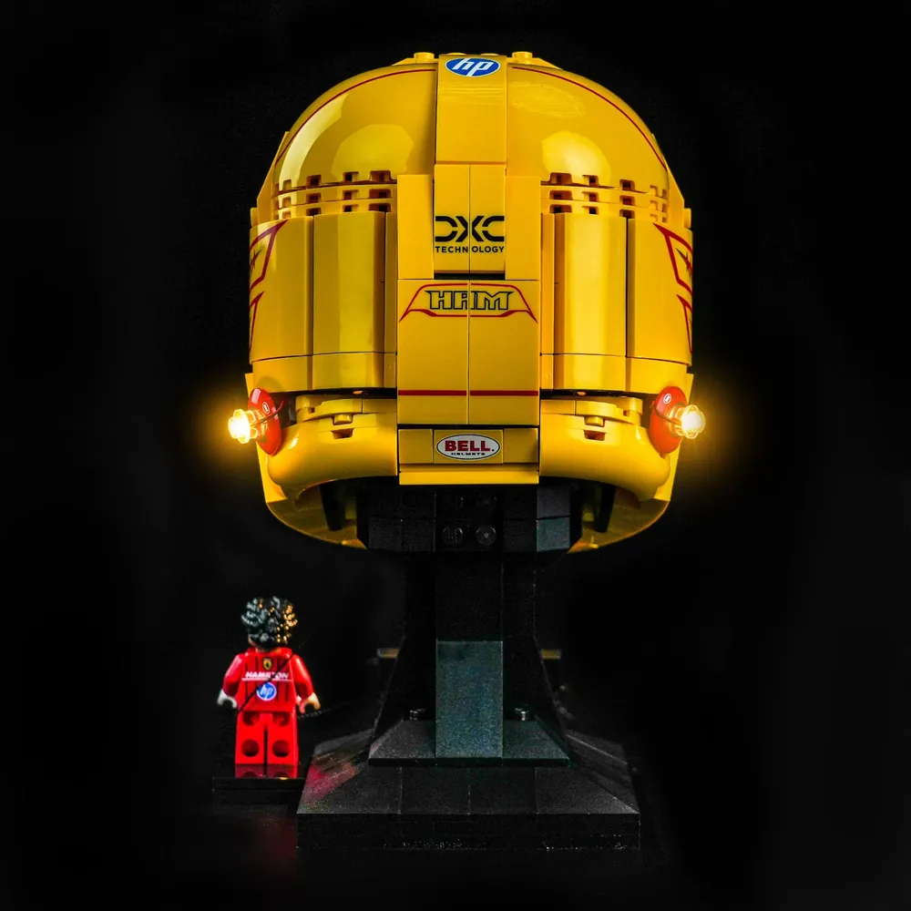Modular micro-LEDs of BrickBling kit for LEGO Ferrari Helmet