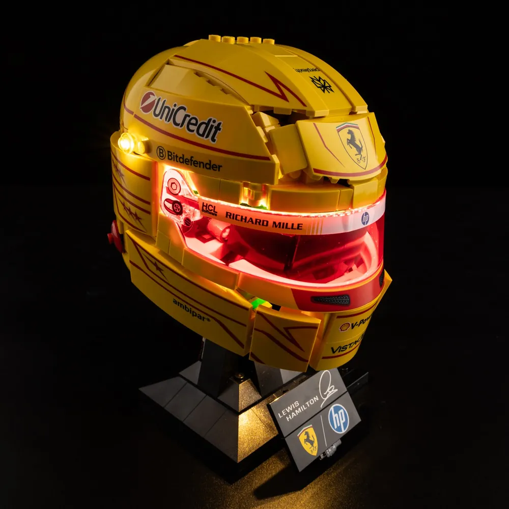 Game of Bricks LED kit for LEGO Ferrari Hamilton Helmet - premium