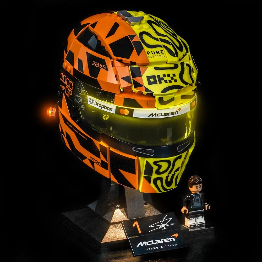 BrickBling LED kit for LEGO McLaren Helmet 43023 with modular micro-LEDs