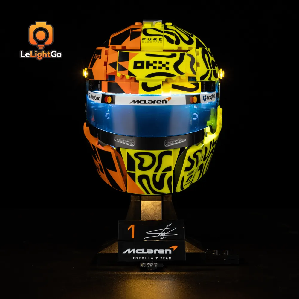 LeLightGo LED kit for LEGO McLaren Helmet 43023 with micro-LEDs