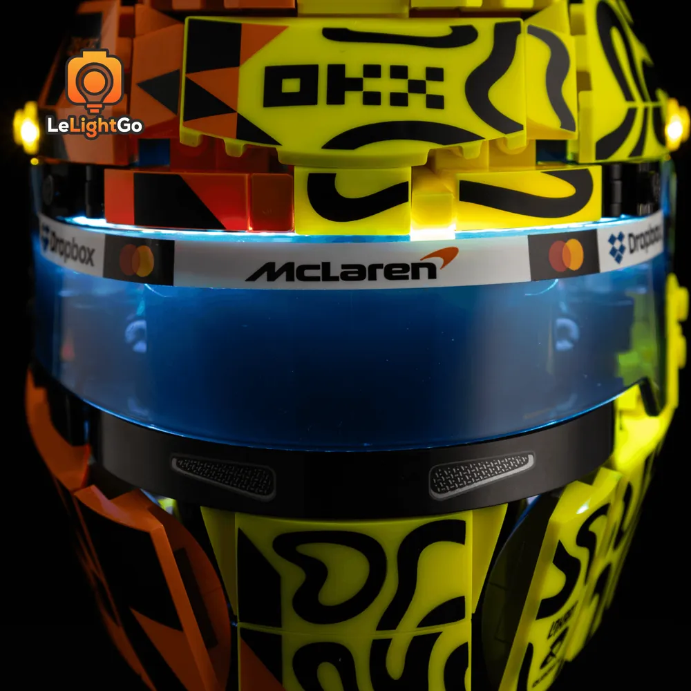 LeLightGo remote LED kit for LEGO Lando Norris Helmet 43023
