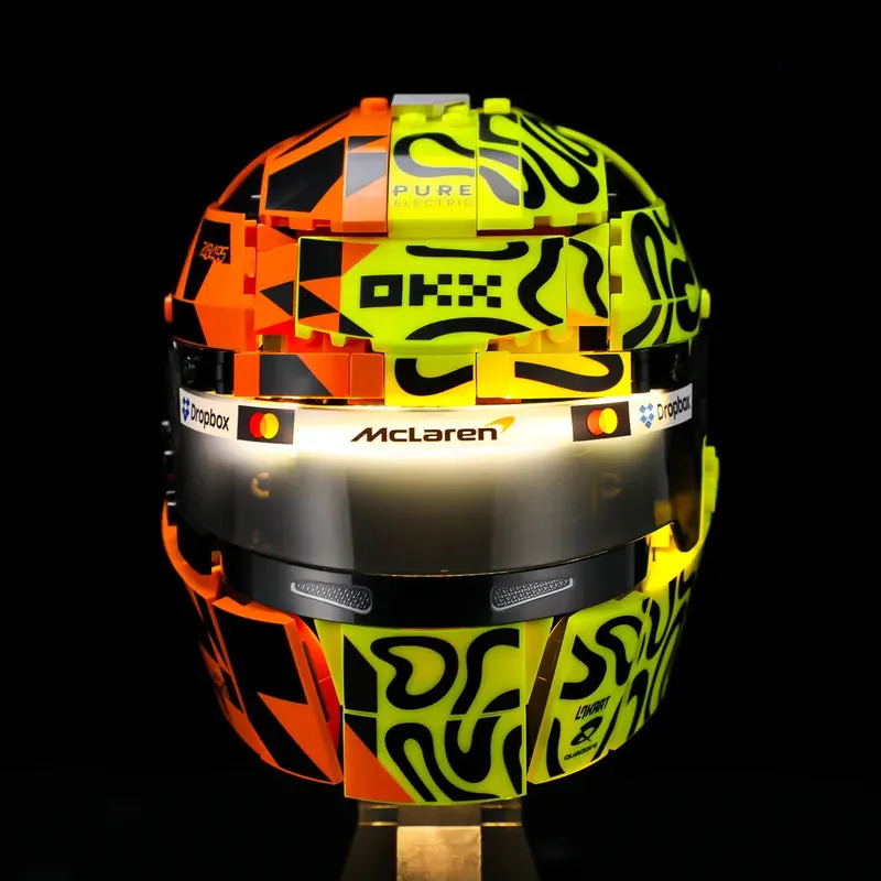 Lightailing wave sensor control LED kit for LEGO Lando Norris Helmet