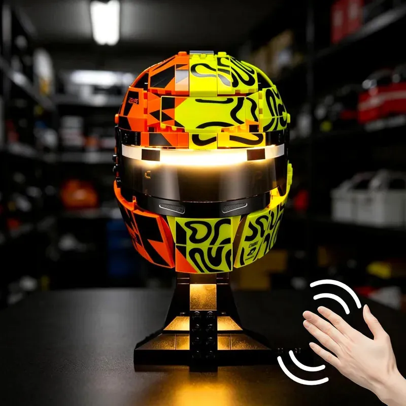 Lightailing LED installation on LEGO McLaren Helmet 43023 with harness