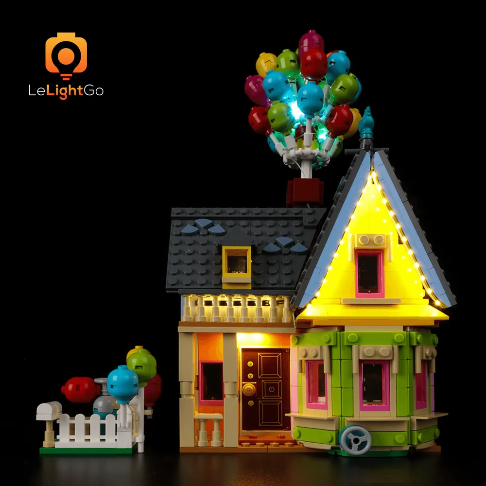 LeLightGo LED kit for LEGO Up House 43217 with warm white glow