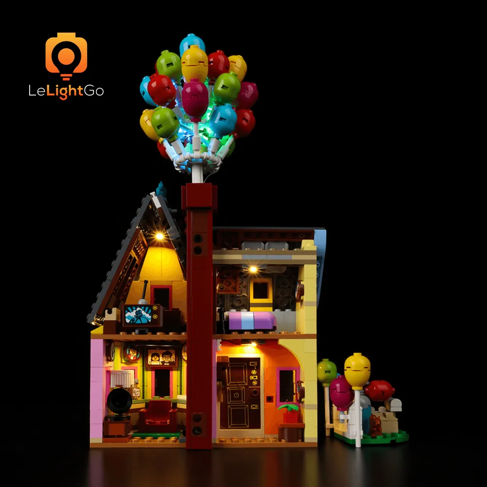 LeLightGo light kit illuminating the Up House front porch