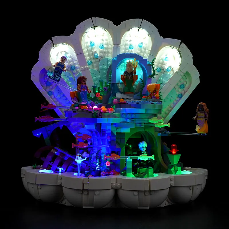 BrickBling LED kit for LEGO Mermaid Royal Clamshell with Classic and Remote variants
