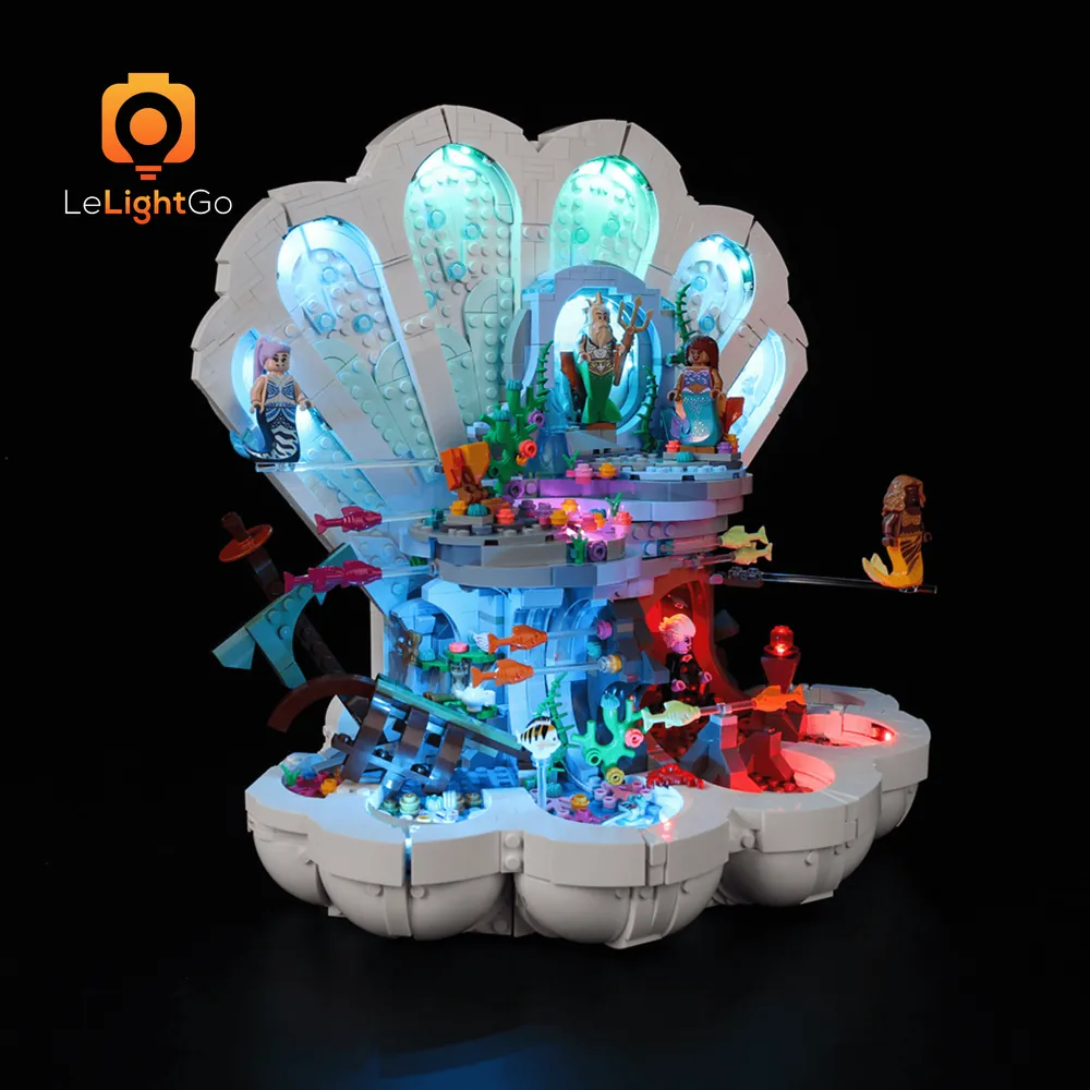 LeLightGo LED kit for LEGO Mermaid Royal Clamshell, Classic and Remote editions