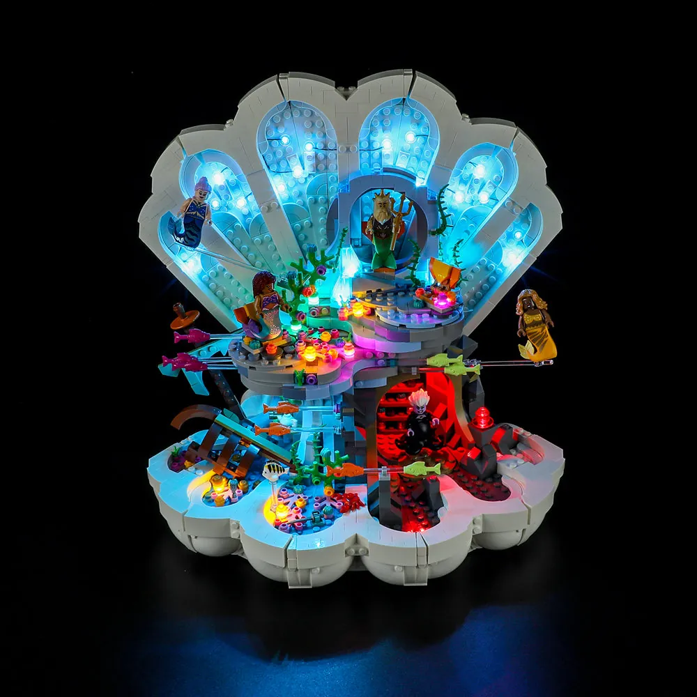 Lightailing LED kit for LEGO Mermaid Royal Clamshell with pre-soldered harness