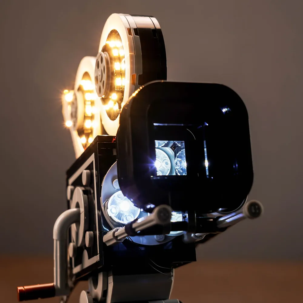 BrickBling LED kit installation on LEGO Disney Camera set