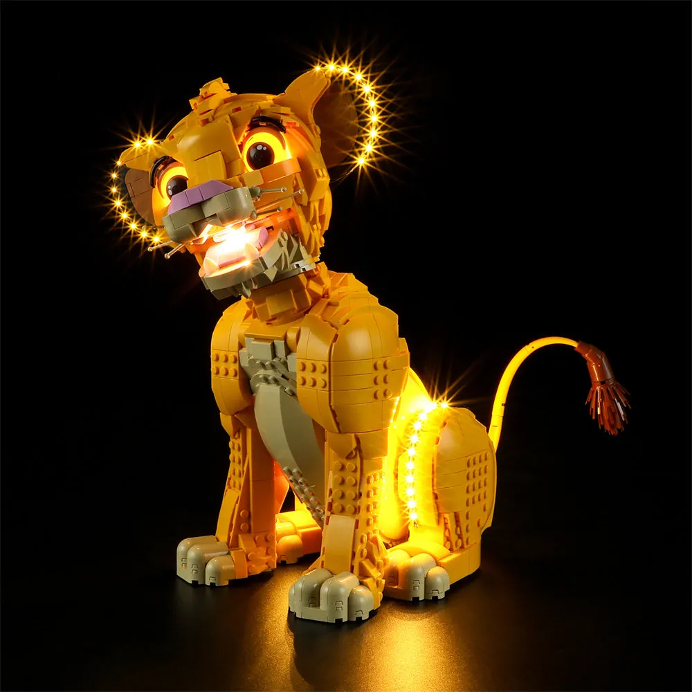 Lightailing LED kit for LEGO Young Simba 43247, warm glow on the savanna