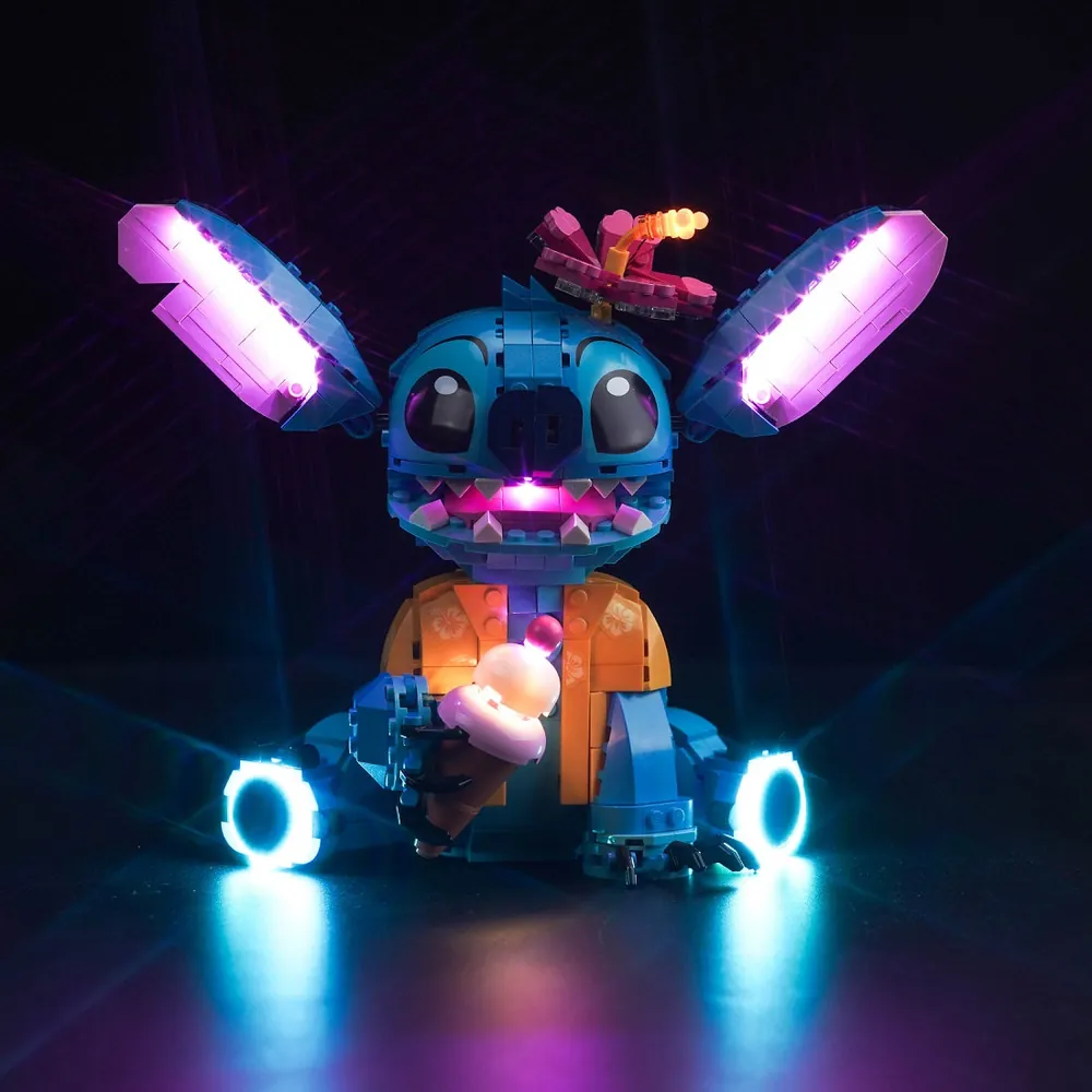 BrickBling LED kit for LEGO Stitch 43249 with remote control