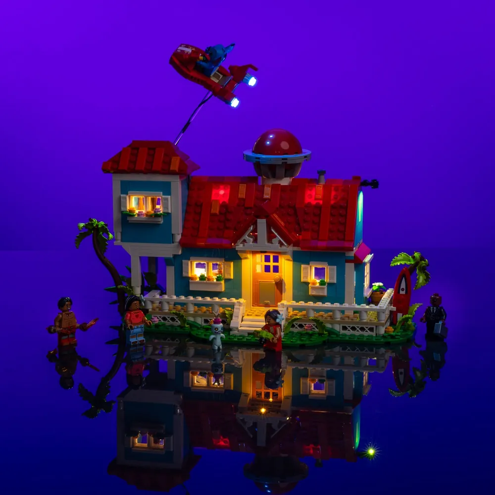 LightMyBricks LED kit for LEGO Lilo and Stitch Beach House 43268