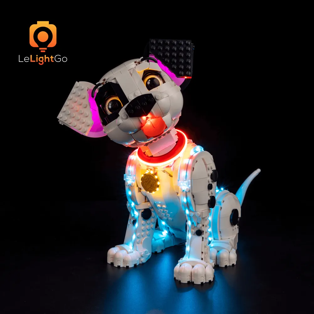 LeLightGo light kit for LEGO 101 Dalmatians Puppy 43269 with sound option