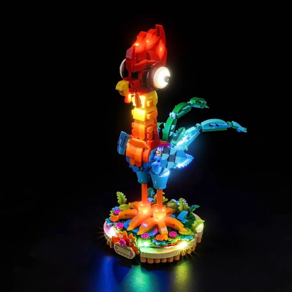 BrickBling LED kit for LEGO Heihei 43272 featuring modular micro-LEDs