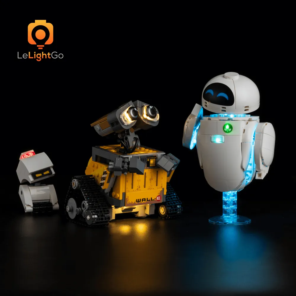 LeLightGo LED kit for LEGO WALL-E and EVE 43279