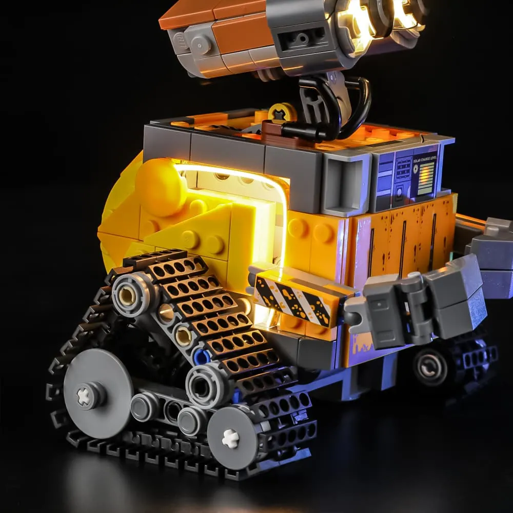 Lightailing lit WALL-E and EVE display