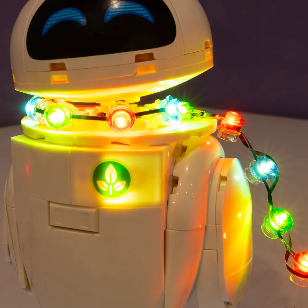Light My Bricks custom wiring on WALL-E