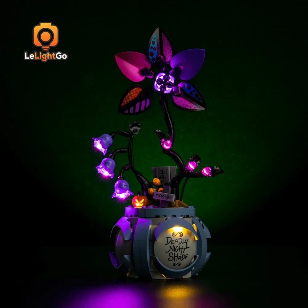 LeLightGo LED kit for LEGO Sally's Flowerpot with modular micro-LEDs