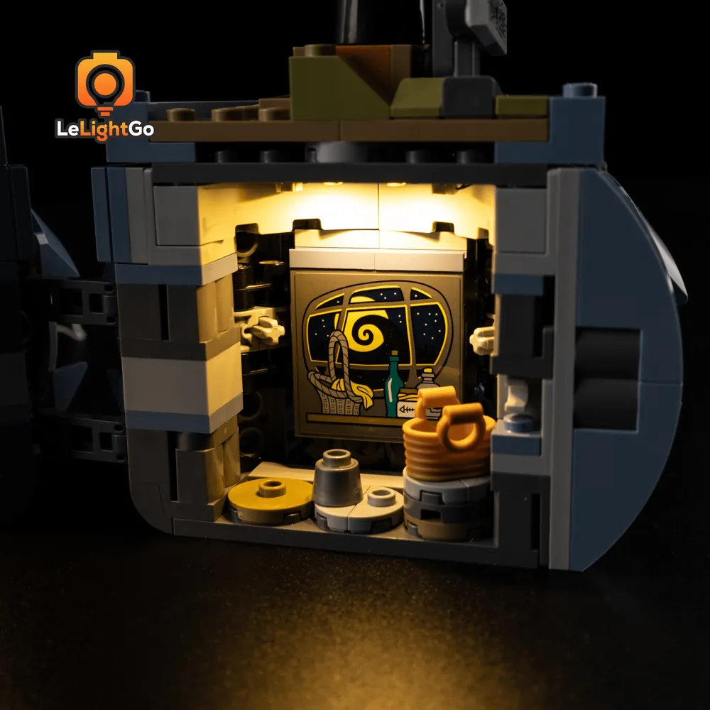 LeLightGo micro-LED wiring on LEGO Sally's Flowerpot for gentle ambience