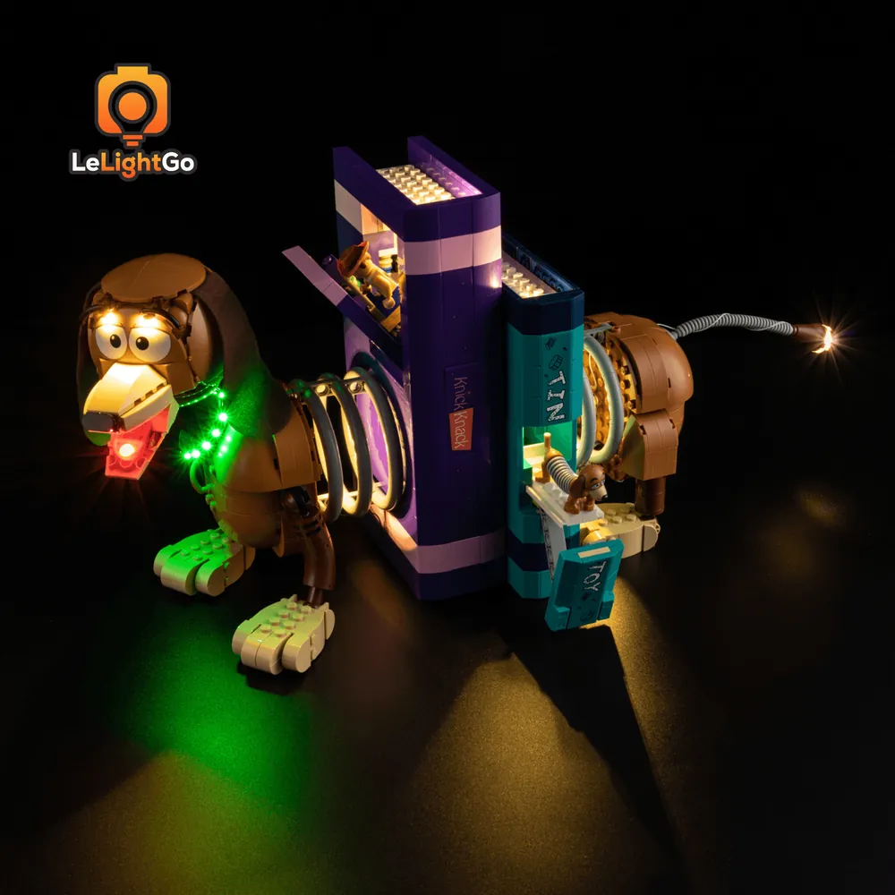 LeLightGo LED kit for LEGO Toy Story Slinky Dog Bookends 43301 with micro-LEDs