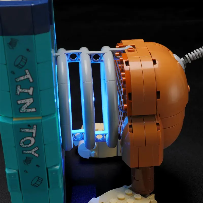 Lightailing pre-soldered harness on LEGO Slinky Dog Bookends