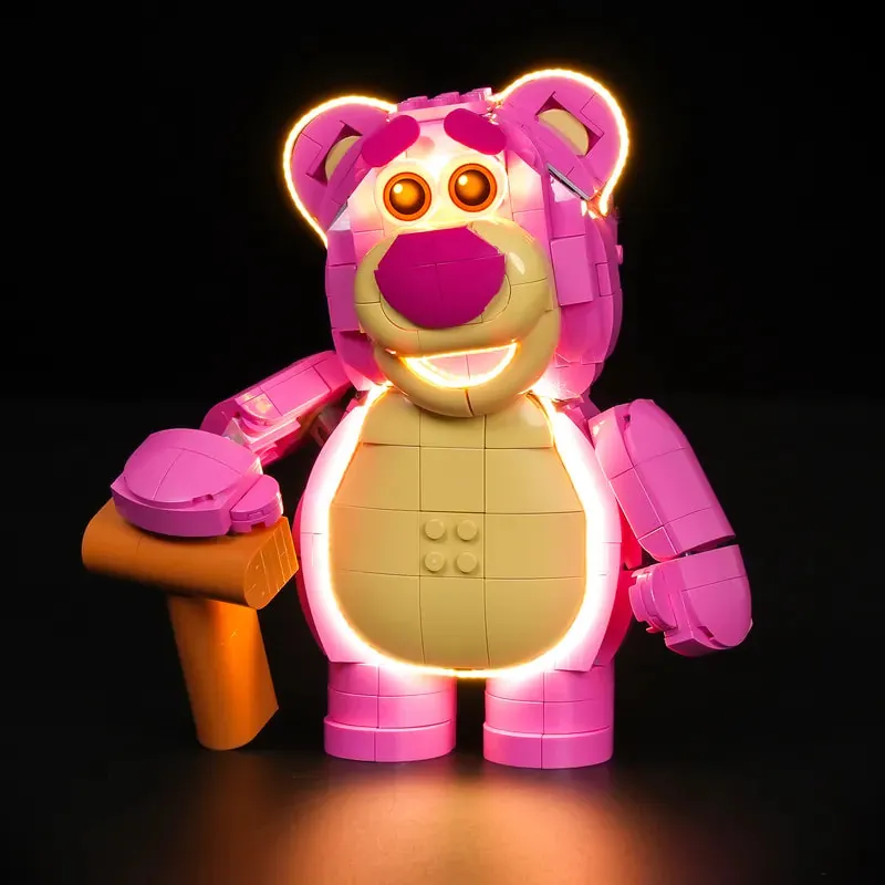 Lightailing LED kit for LEGO Lotso 43306 emitting bright, even illumination