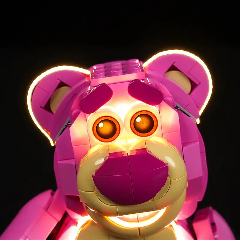 Pre-soldered harness wiring on LEGO Lotso with clean cable routing