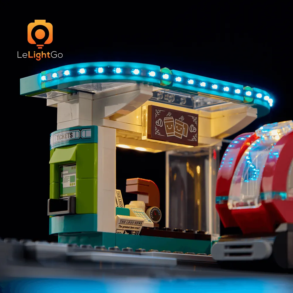 LeLightGo modular micro-wires on LEGO 60423 platform
