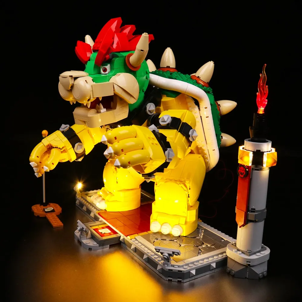 BrickBling Remote Control version for LEGO Bowser 71411