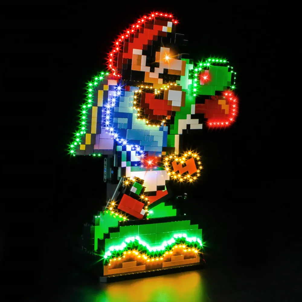 BrickBling LED kit for LEGO Mario and Yoshi 71438 with Classic and Music variants