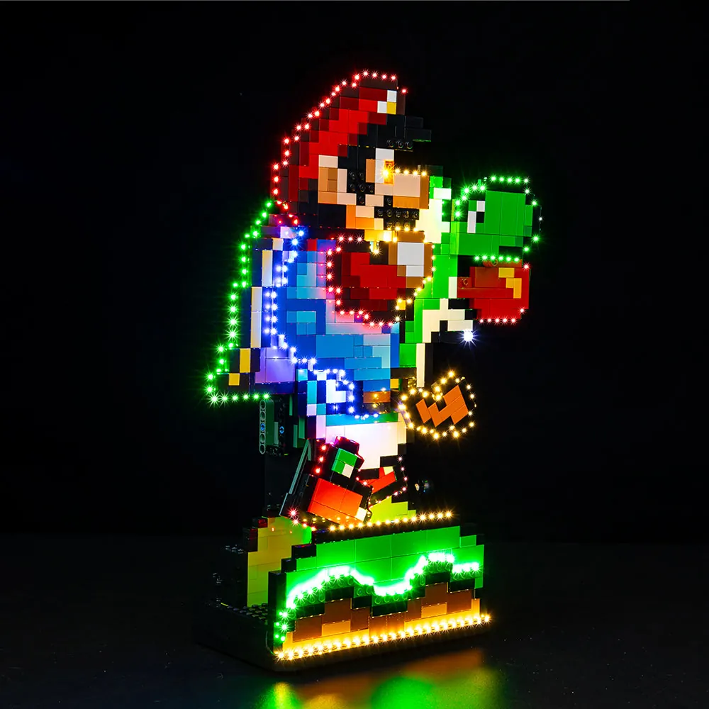 Game of Bricks LED kit for LEGO Mario and Yoshi 71438 with expansion boards