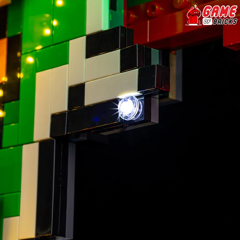 Game of Bricks modular expansion board wiring on Mario and Yoshi set
