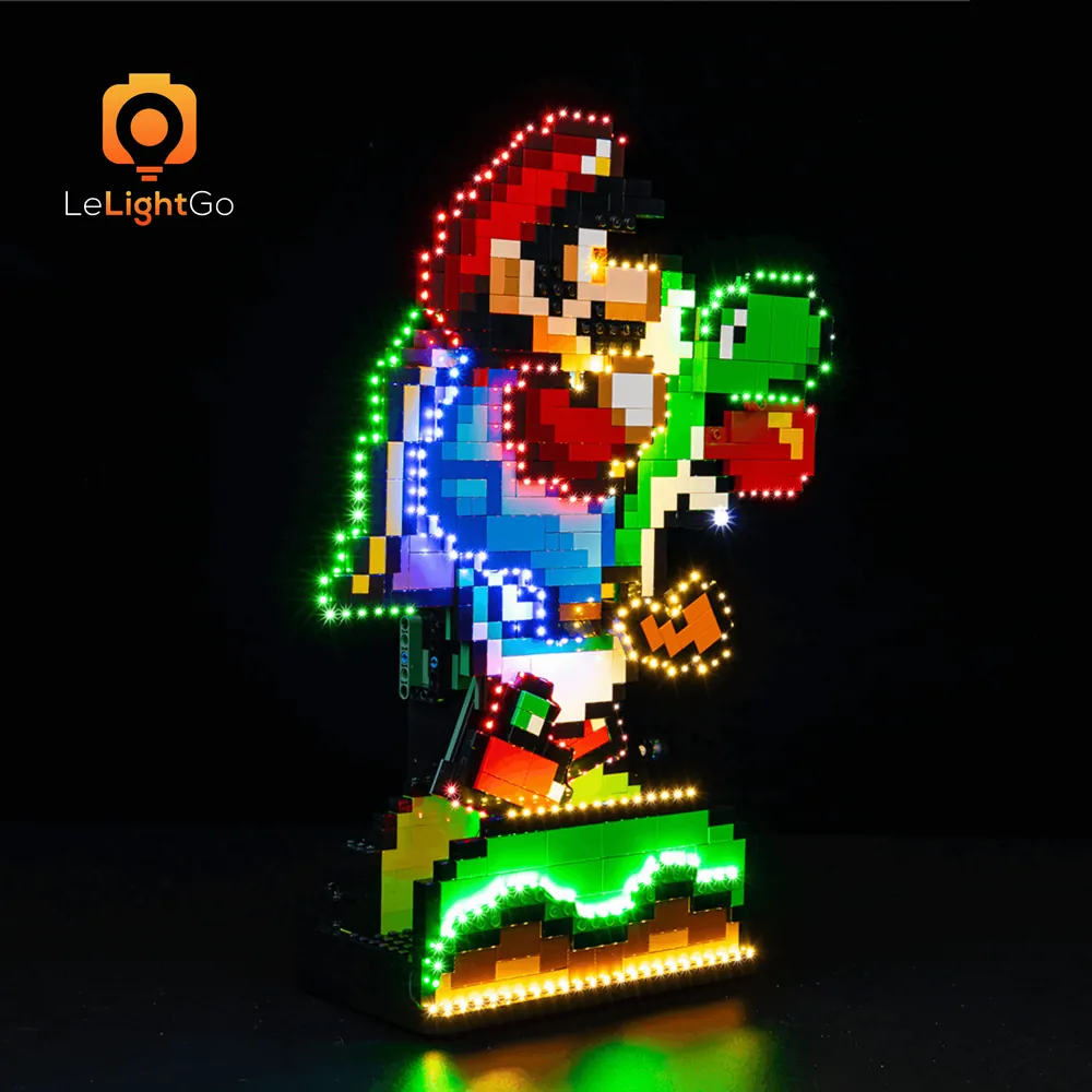 LeLightGo LED kit for LEGO Mario and Yoshi 71438 with micro-LEDs