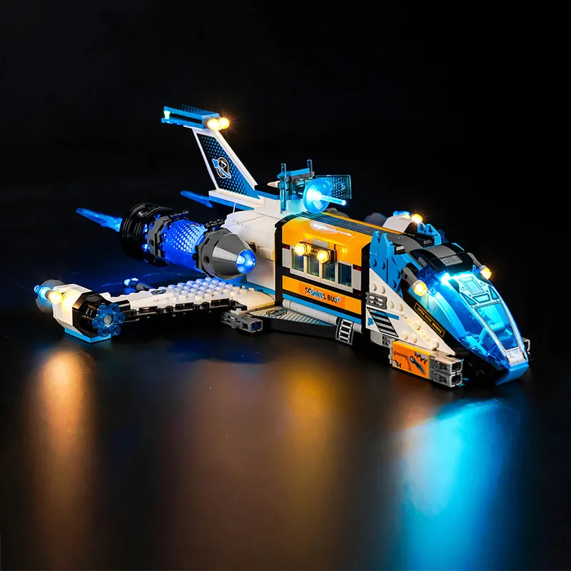 BrickBling light kit for LEGO Dreamzzz Mr. Oz's Spacebus 71460 with remote control, main hull and cockpit illuminated