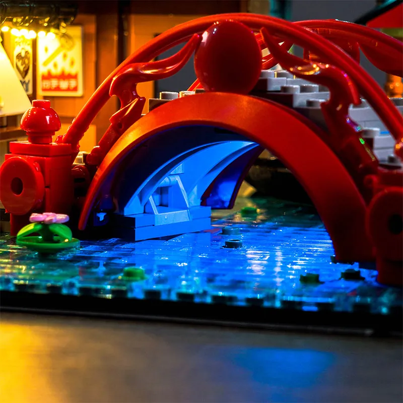 BrickBling micro-LED modules on LEGO Ninjago City Markets