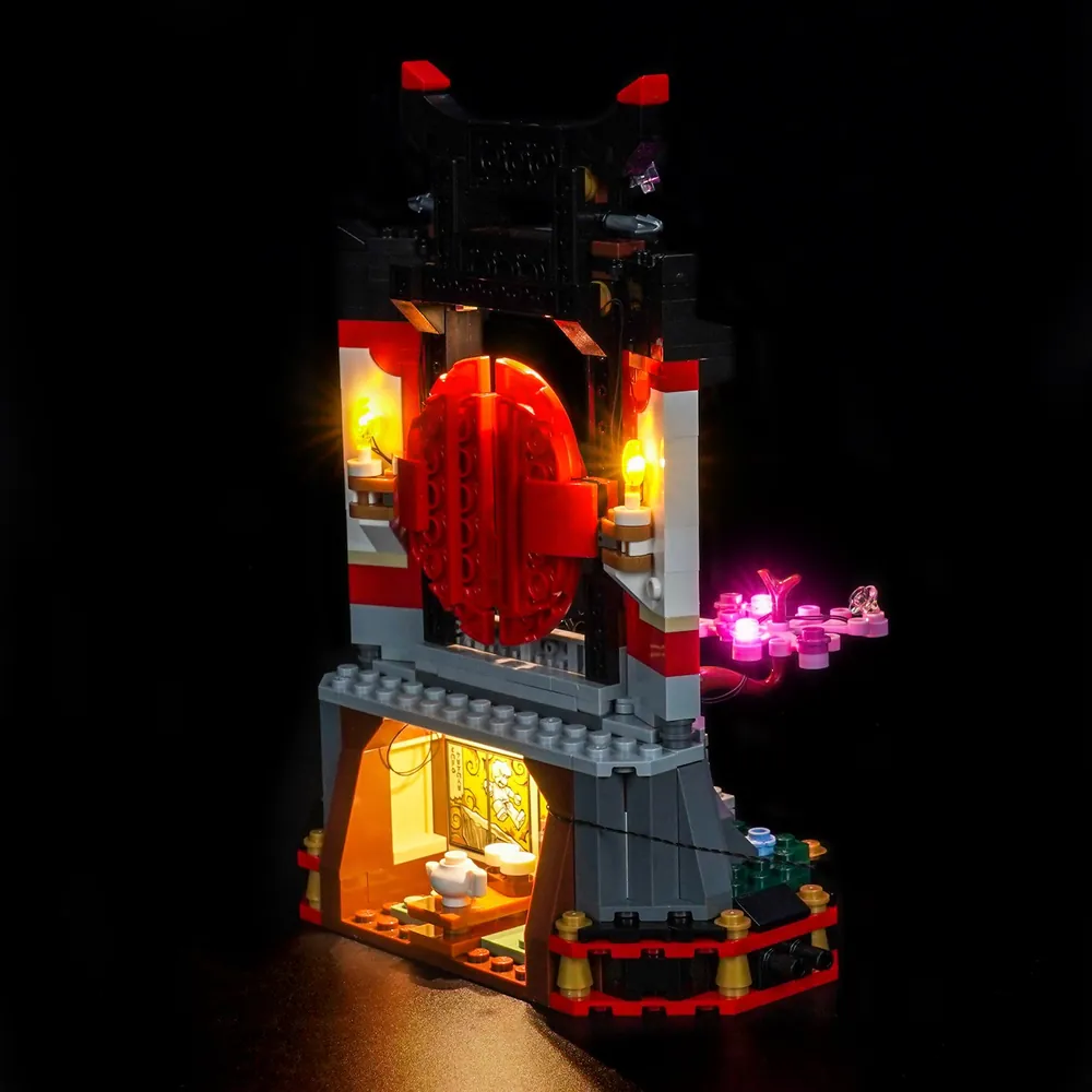 BrickBling modular wiring on Ninjago display set